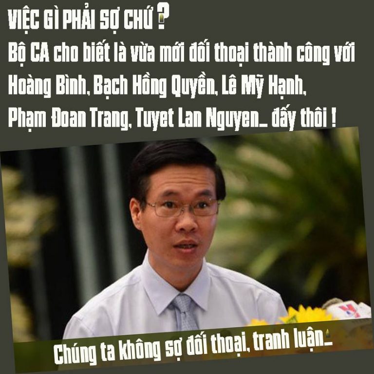 Đừng mất thì giờ bàn đến chuyện “đối thoại”