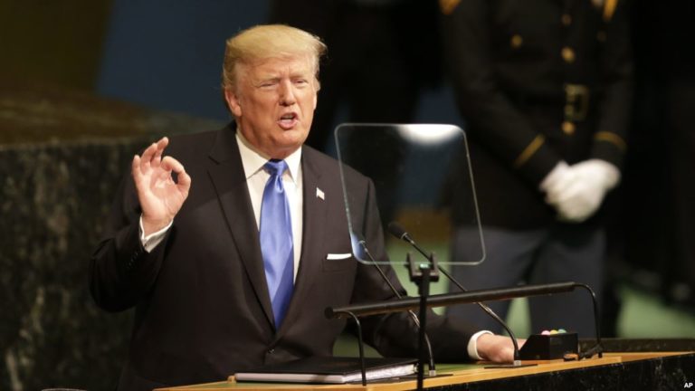 Tại LHQ, Trump cảnh báo Mỹ có thể phải ‘hủy diệt hoàn toàn’ Triều Tiên