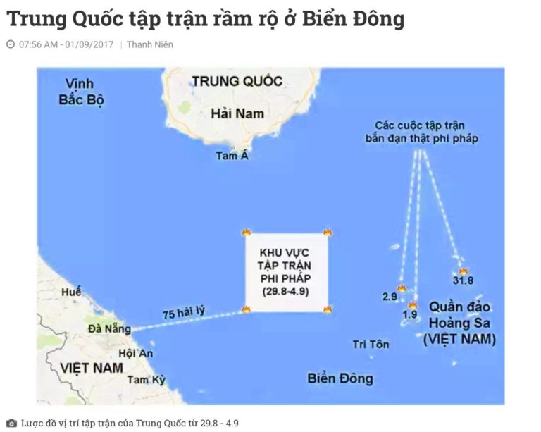   SÚNG ĐANG NỔ NGOÀI BIỂN ĐÔNG