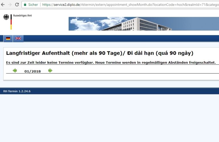 Đại sứ quán Đức sắp tuyên bố bác bỏ những thông tin về ngừng cấp visa?