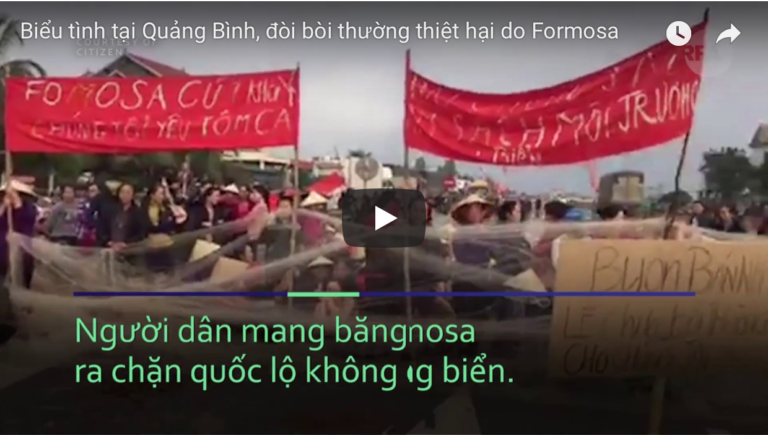 Công an đàn áp biểu tình chống Formosa