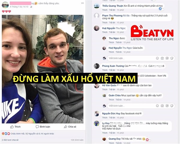 Fan Việt ‘tấn công’ Facebook của cầu thủ Uzbekistan ghi bàn ở phút cuối chung kết U23 Fan Việt ‘tấn công’ Facebook của cầu thủ Uzbekistan ghi bàn ở phút cuối chung kết U23