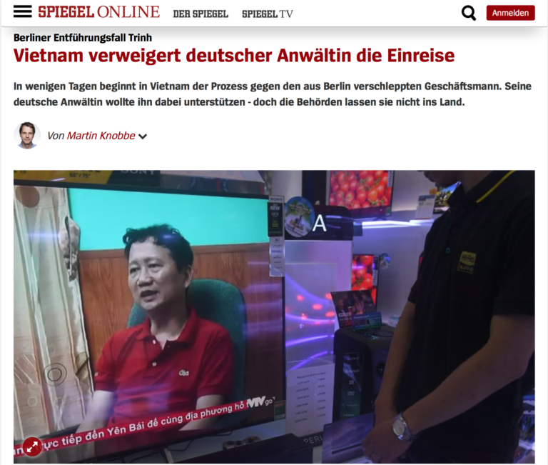 Luật sư Đức của Trịnh Xuân Thanh vừa bị chặn lại tại sân bay Nội Bài 