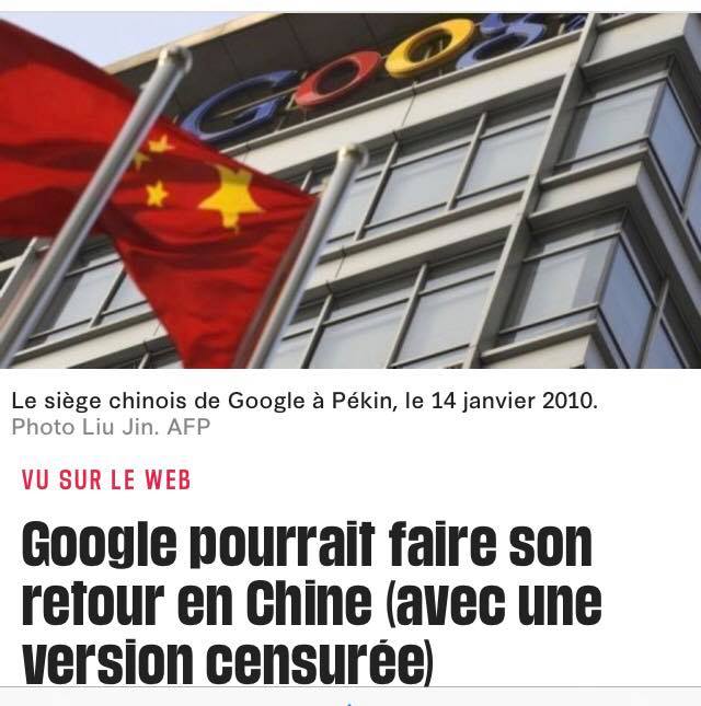 GOOGLE QUAY LẠI HỢP TÁC VỚI CHÍNH QUYỀN BẮC KINH! GOOGLE QUAY LẠI HỢP TÁC VỚI CHÍNH QUYỀN BẮC KINH!