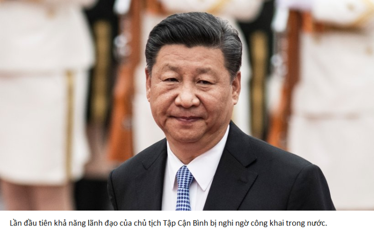 “Uy tín của Tập Cận Bình bị sứt mẻ”