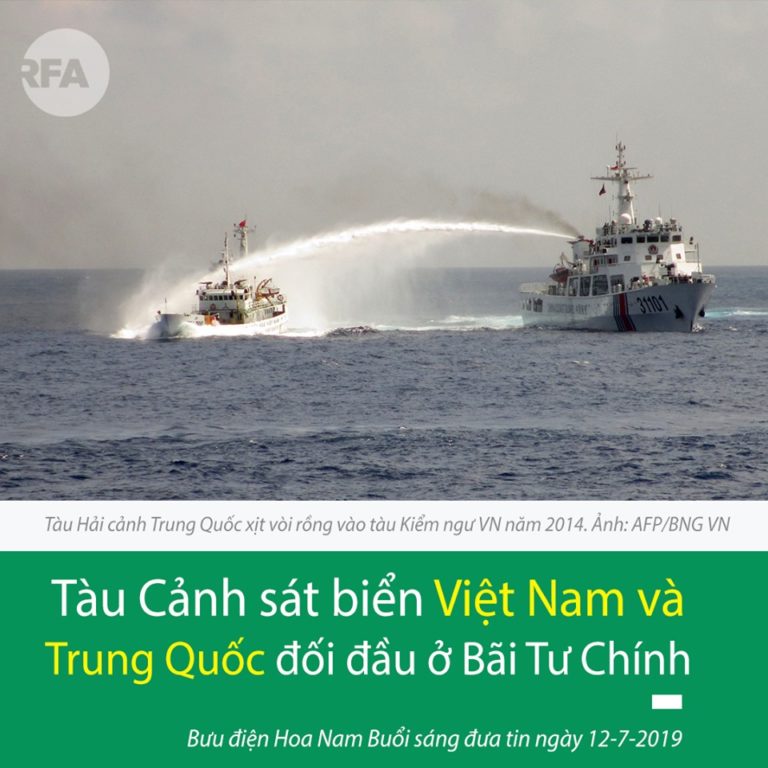 Tàu cảnh sát biển Việt Nam và Trung Quốc đối đầu trên Biển Đông? Tàu cảnh sát biển Việt Nam và Trung Quốc đối đầu trên Biển Đông?