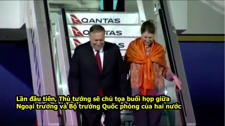 NGOẠI TRƯỞNG HOA KỲ MIKE POMPEO VÀ BỘ TRƯỞNG QUỐC PHÒNG MARK ESPER ĐẾN SYDNEY NGOẠI TRƯỞNG HOA KỲ MIKE POMPEO VÀ BỘ TRƯỞNG QUỐC PHÒNG MARK ESPER ĐẾN SYDNEY