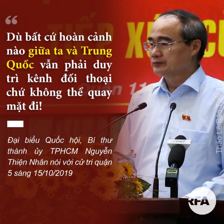 Bí thư Nhân: Việt Nam “không thể quay mặt đi” với Trung Quốc Bí thư Nhân: Việt Nam “không thể quay mặt đi” với Trung Quốc