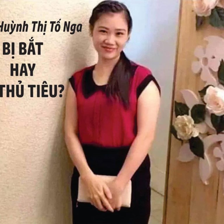 “CÔ ẤY ĐÃ BỊ BẮT GIAM ĐẾN HÔM NAY LÀ ĐÚNG CHÍN THÁNG” “CÔ ẤY ĐÃ BỊ BẮT GIAM ĐẾN HÔM NAY LÀ ĐÚNG CHÍN THÁNG”