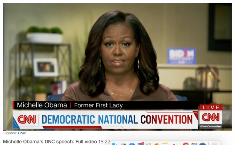 Bài phát biểu của Michelle Obama tại Đại hội Quốc gia Đảng Dân chủ 2020