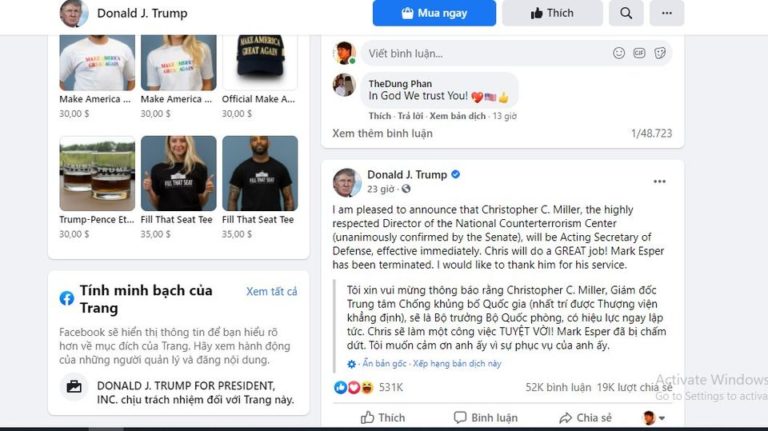 Cần kiểm soát quyền lực của tổng thống sắp mãn nhiệm Donald Trump ngay lúc này