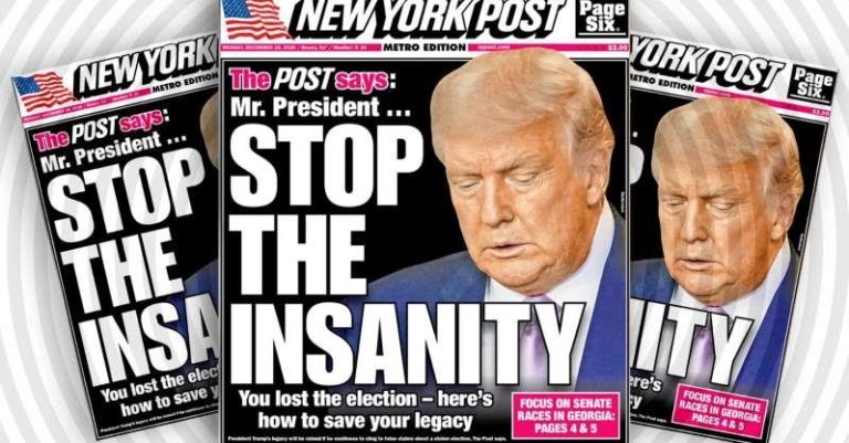 New York Post kêu gọi Trump ‘dừng sự điên rồ’ và nhượng bộ New York Post kêu gọi Trump ‘dừng sự điên rồ’ và nhượng bộ