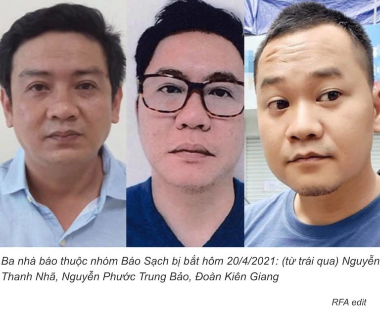 Ủy Ban Bảo vệ Ký giả kêu gọi trả tự do cho ba phóng viên Báo Sạch Ủy Ban Bảo vệ Ký giả kêu gọi trả tự do cho ba phóng viên Báo Sạch