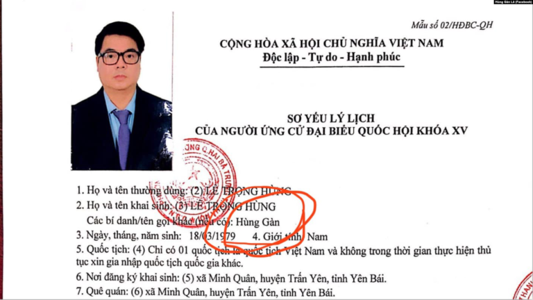 Thêm một ứng cử viên đại biểu Quốc hội độc lập bị bắt ở Hà Nội