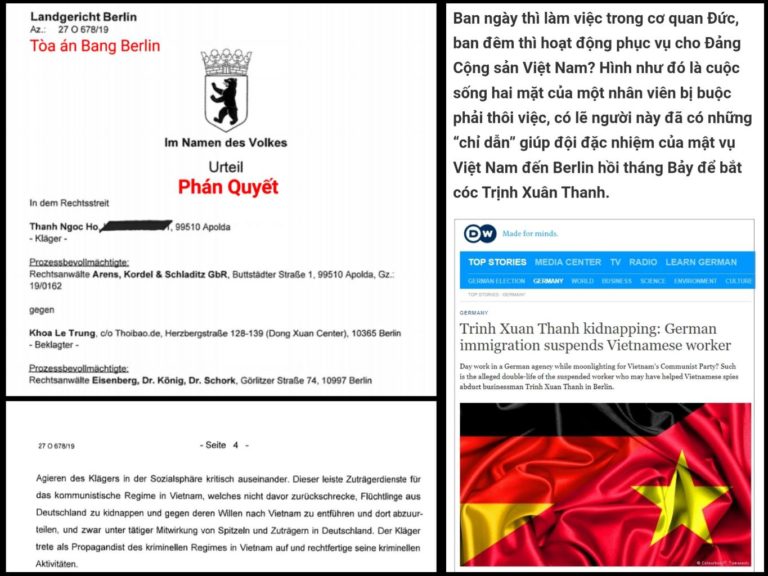 Vụ bắt cóc cóc Trịnh Xuân Thanh được nêu ra trong phiên tòa xét xử đơn kiện của Hồ Ngọc Thắng.