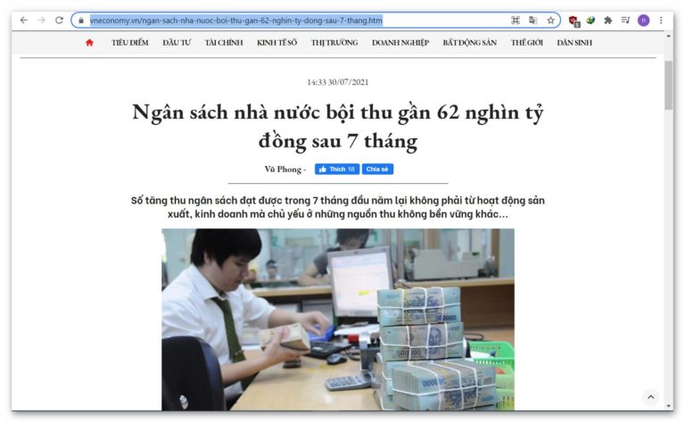 BỘI THU NGÂN SÁCH TRONG LÚC DÂN KHỐN CÙNG NÓI LÊN Ý NGHĨA GÌ?