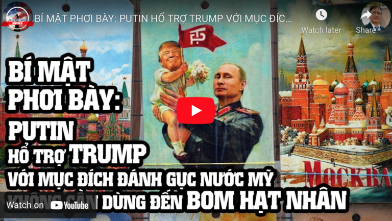 Bí mật phơi bày: Putin hỗ trợ Trump với mục đích đánh gục nước Mỹ, không cần bom hạt nhân Bí mật phơi bày: Putin hỗ trợ Trump với mục đích đánh gục nước Mỹ, không cần bom hạt nhân
