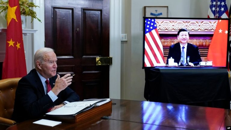 Điện đàm Mỹ-Trung: Ông Biden nêu vấn đề nhân quyền, ông Tập cảnh báo về ‘lằn ranh đỏ’ Đài Loan