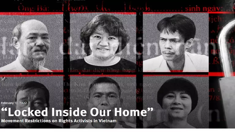Việt Nam: Tổ chức HRW lên án tình trạng hạn chế quyền đi lại của các nhà hoạt động