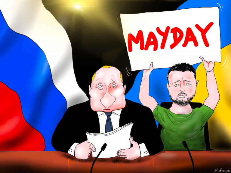 Chiếc mặt nạ của Putin và nước Nga lạc hậu