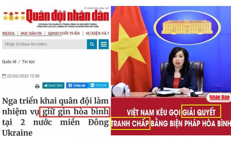 Báo chí Việt Nam bắt đầu ‘quay xe’ khi đưa tin chiến sự Nga – Ukraina