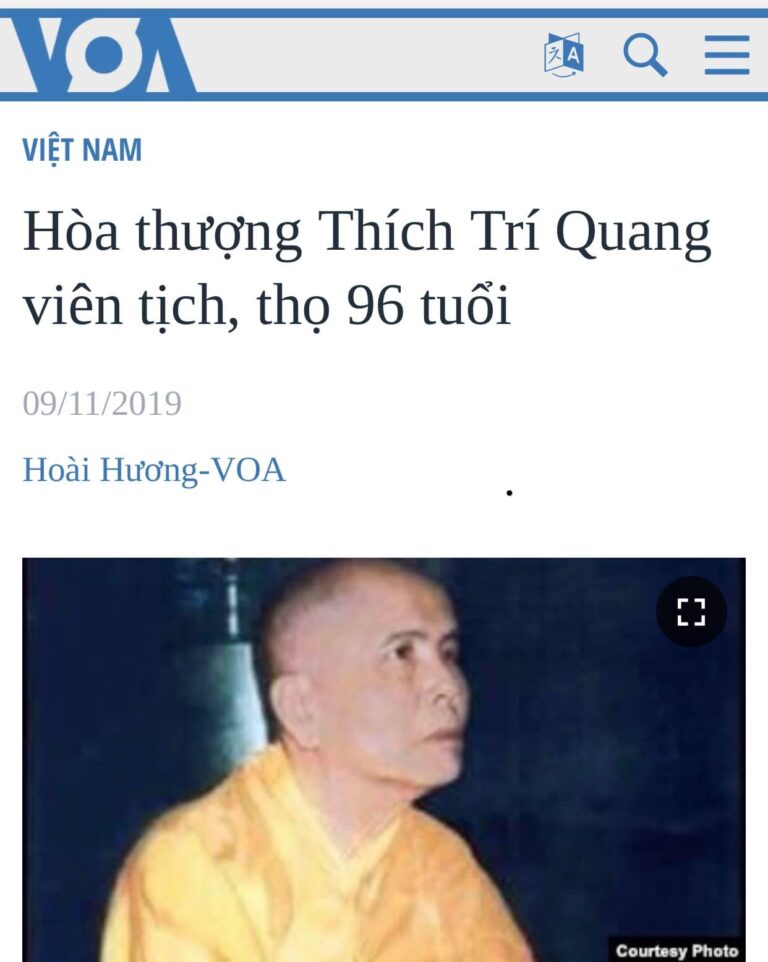 TRÍ QUANG VỀ ĐÂU? 
