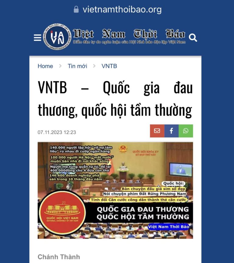 Quốc gia đau thương, quốc hội tầm thường Quốc gia đau thương, quốc hội tầm thường