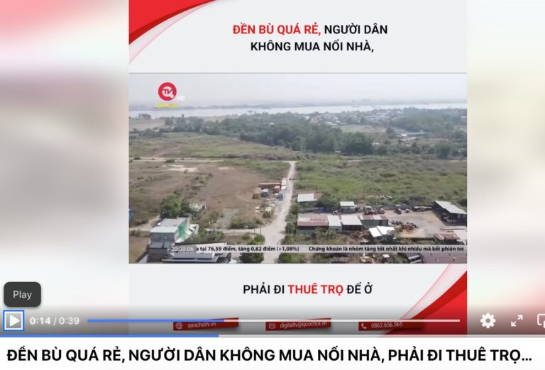 QUỐC HỘI & LUẬT ĐẤT ĐAI NHÌN TỪ LÀNG HOÀNH