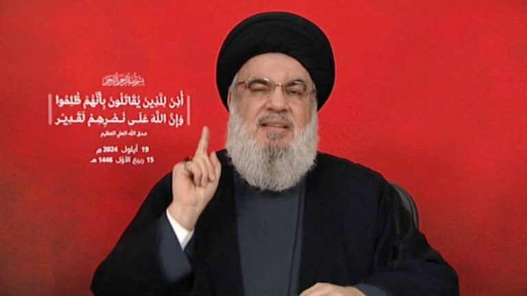 THỦ LĨNH HEZBOLLAH LÊN TRUYỀN HÌNH THỪA NHẬN YẾU KÉM