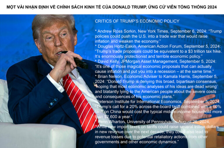 KẾ HOẠCH KINH TẾ CỦA TRUMP SẼ ĐẨY HOA KỲ VÀO TÌNH TRẠNG SUY THOÁI VÀ LẠM PHÁT CÙNG LÚC.