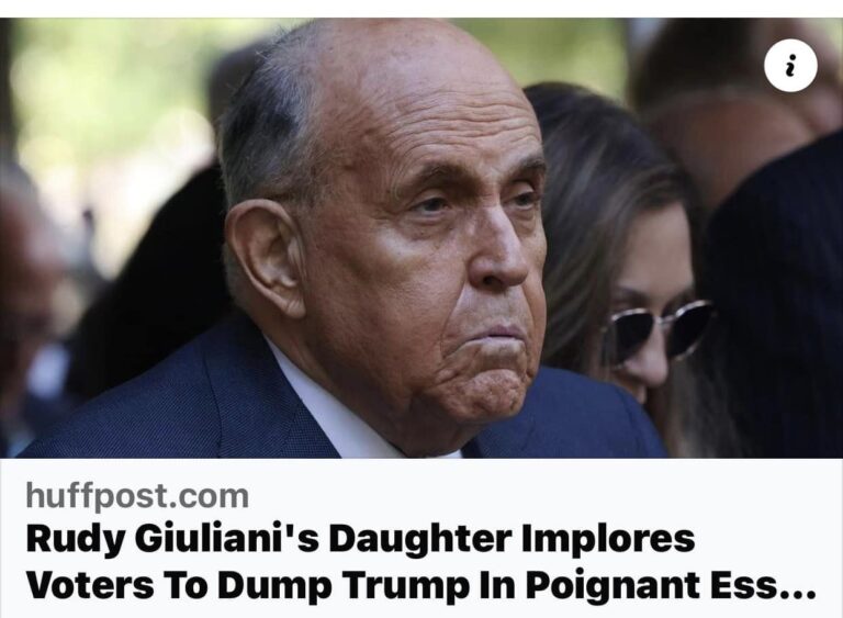 CON GÁI CỦA RUDY GIULIANI CẦU XIN CỬ TRI ĐÁNH GỤC (dump) TRUMP TRONG BÀI LUẬN VĂN ĐAU ĐỚN VỀ CHA CỦA MÌNH