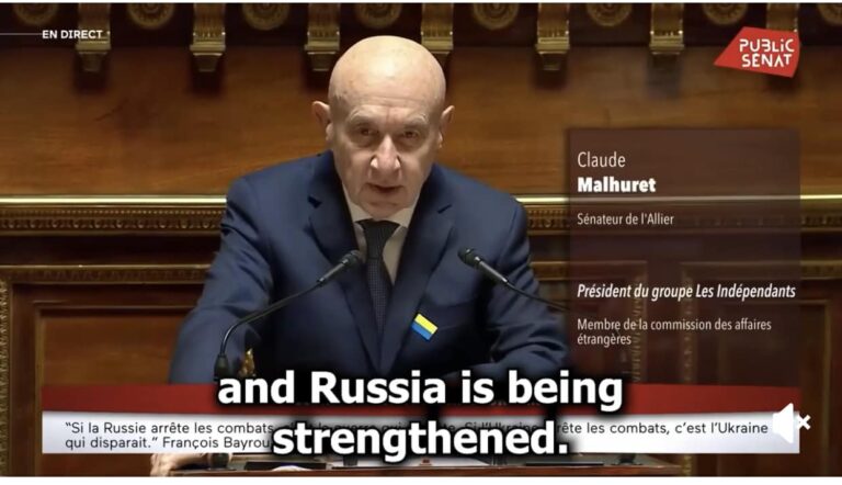 Phát biểu của thượng nghị sĩ nước Pháp, Claude Malhuret: Tình Hình ở Ukraine và An Ninh ở Châu Âu