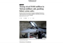 Trump từ chối viện trợ quân sự cho Đài Loan vì thỏa thuận với Trung Quốc – WP