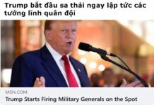 Trump bắt đầu sa thải ngay lập tức các tướng lĩnh quân đội