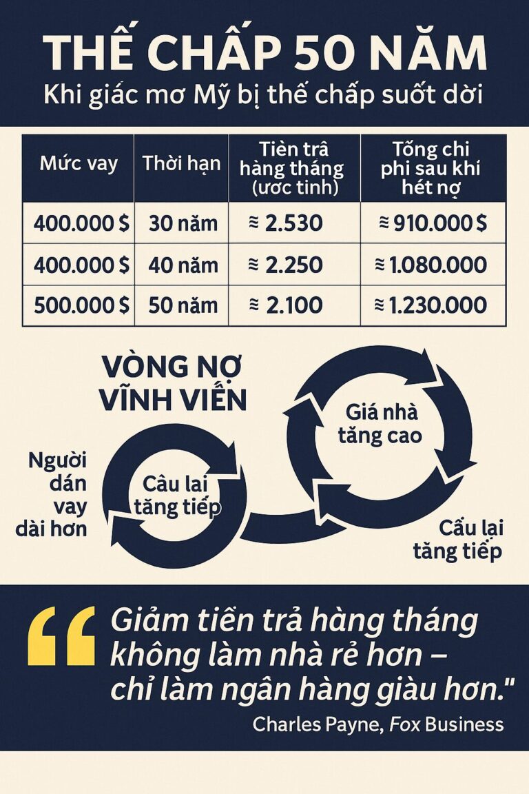 THẾ CHẤP 50 NĂM – KHI GIẤC MƠ MỸ BỊ THẾ CHẤP SUỐT ĐỜI