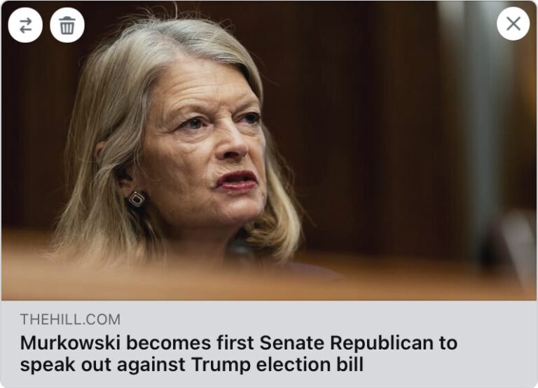 Murkowski – Một tiếng nói khác trong cuộc chiến “chứng minh quyền bầu cử”