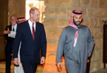 Các vị vua tương lai gặp nhau tại Ả Rập Xê Út nhưng những tiết lộ về Andrew Epstein đang phủ bóng đen lên Thái tử William