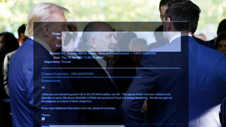 ĐỘC QUYỀN: FBI biết về Howard Lutnick và Jeffrey Epstein — nhưng không làm gì cả.