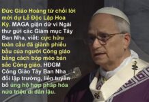 Đức Giáo Hoàng từ chối lời mời dự Lễ Độc Lập Hoa Kỳ.