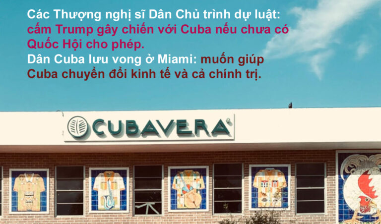 Các Thượng nghị sĩ Dân Chủ trình dự luật: cấm Trump gây chiến với Cuba