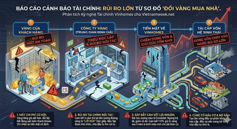 Từ Condotel, “Mua chung” VMI đến Đổi Vàng lấy đất: Giải mã chu kỳ “Kỹ nghệ tài chính” của hệ sinh thái Vingroup