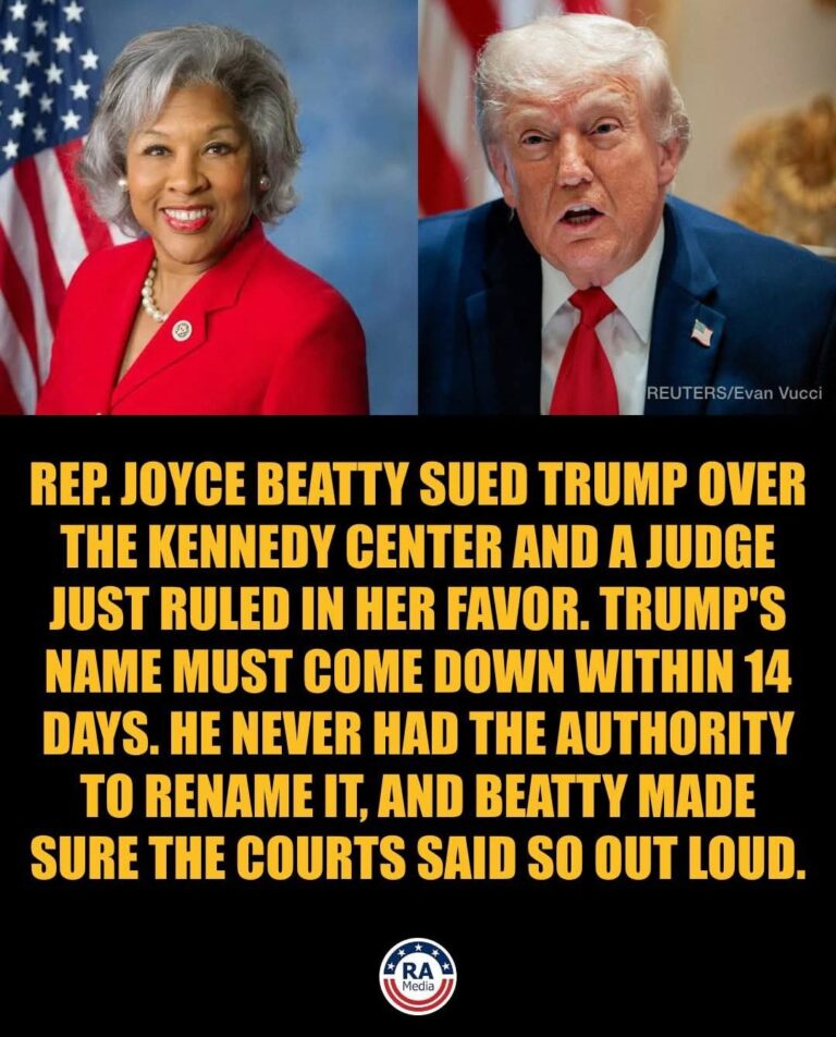 TIN NÓNG: Dân biểu Joyce Beatty kiện Trump ra tòa về vụ Trung tâm Kennedy và đã THẮNG KIỆN