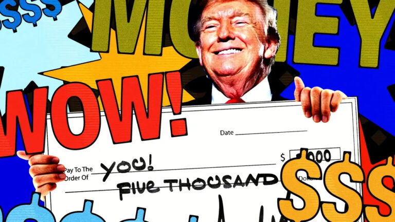 Kế hoạch phát séc 5.000 đô la của ông Trump là sự xúc phạm đối với người dân Mỹ