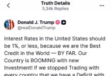 Trump muốn lãi suất Mỹ về 1%, Fed vừa tăng lên gần 4%. Vì sao?